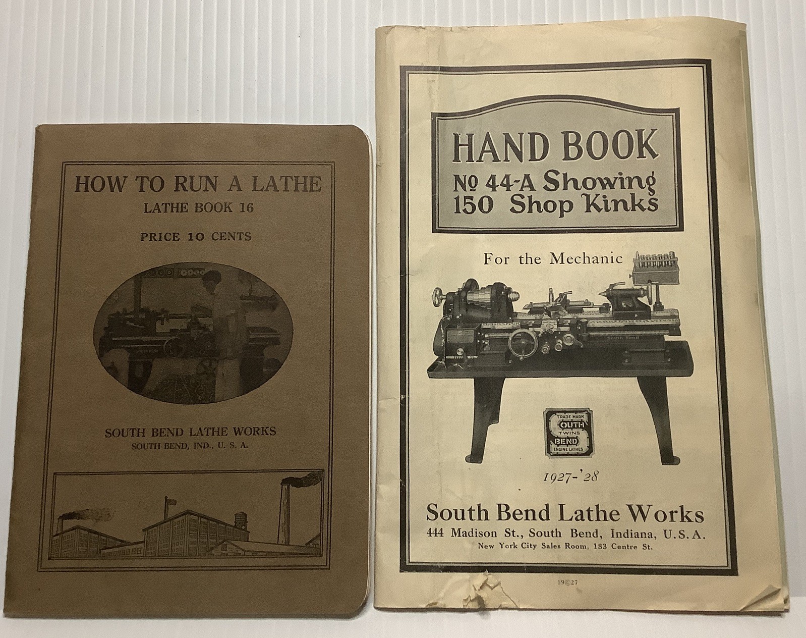 HOW TO RUN A LATHE (c) 1916 South Bend Lathe Works MANUAL+ 1927 Handbook No. 44A HOW TO RUN A LATHE (c) 1916 South Bend Lathe Works MANUAL+ 1927 Handbook No. 44A