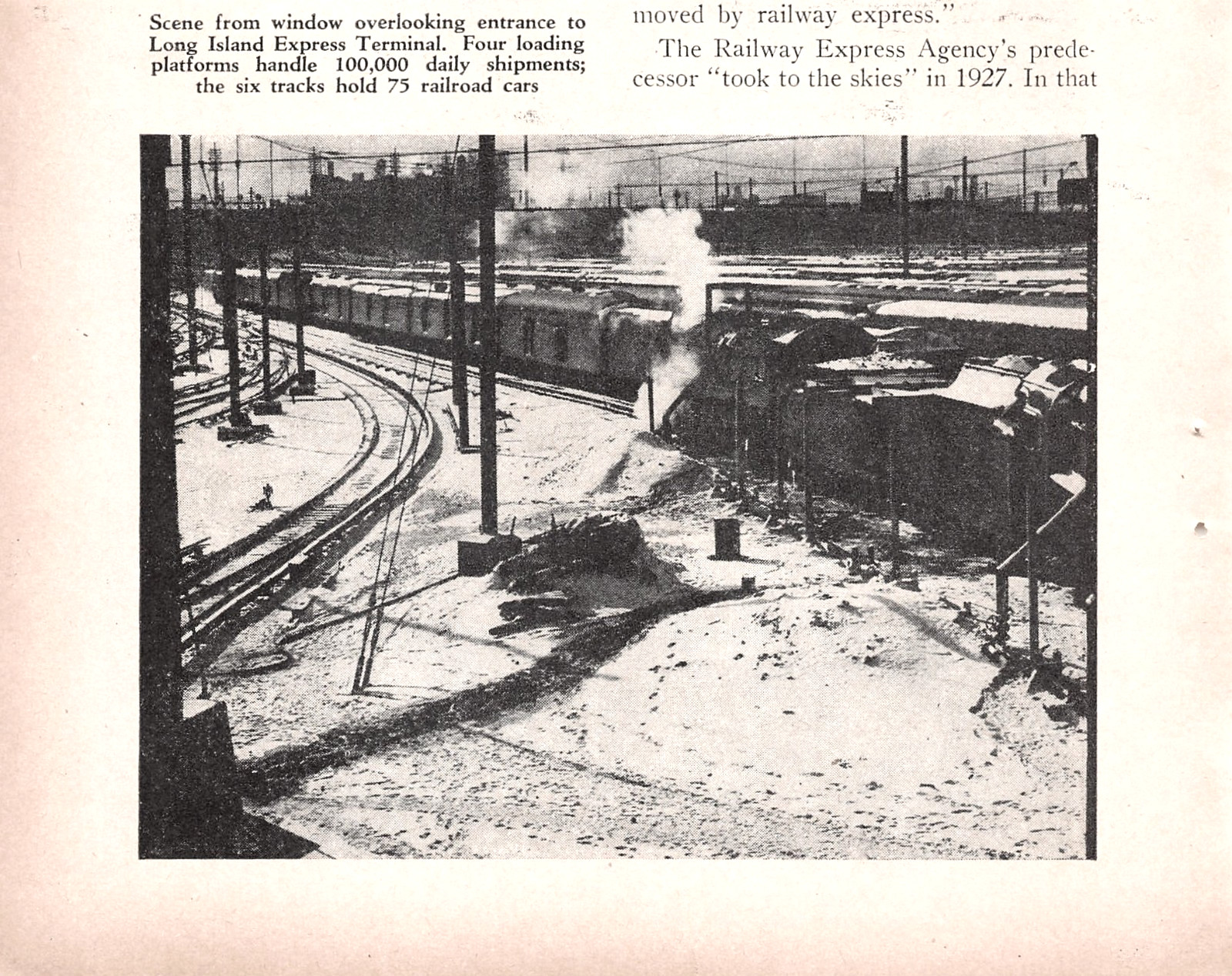 Long Island Express Terminal Freight Yard Railcars Industrial Scene Mag Image