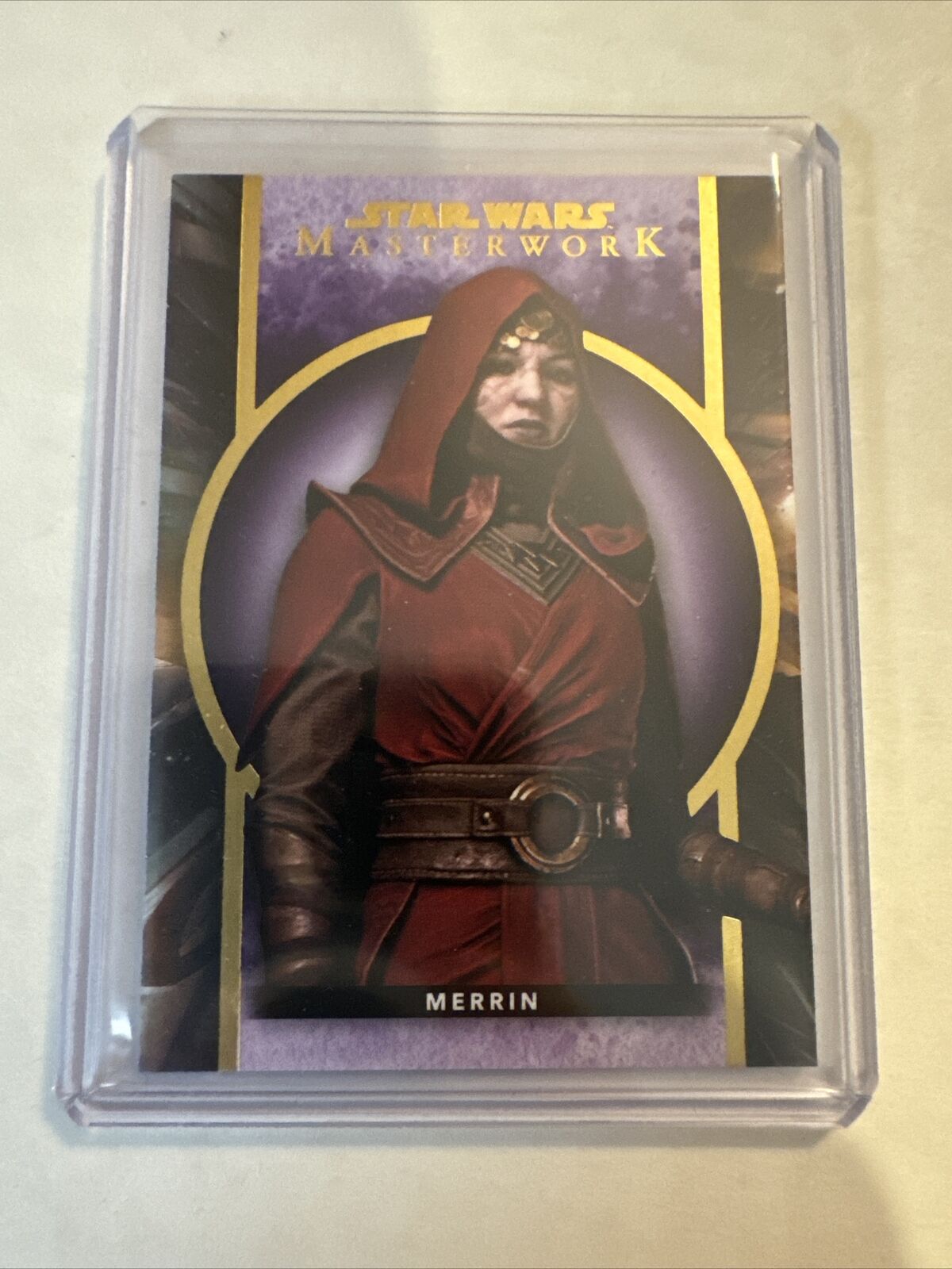 2022 Topps Star Wars Merrin 89 37/50 Masterworks Purple Card