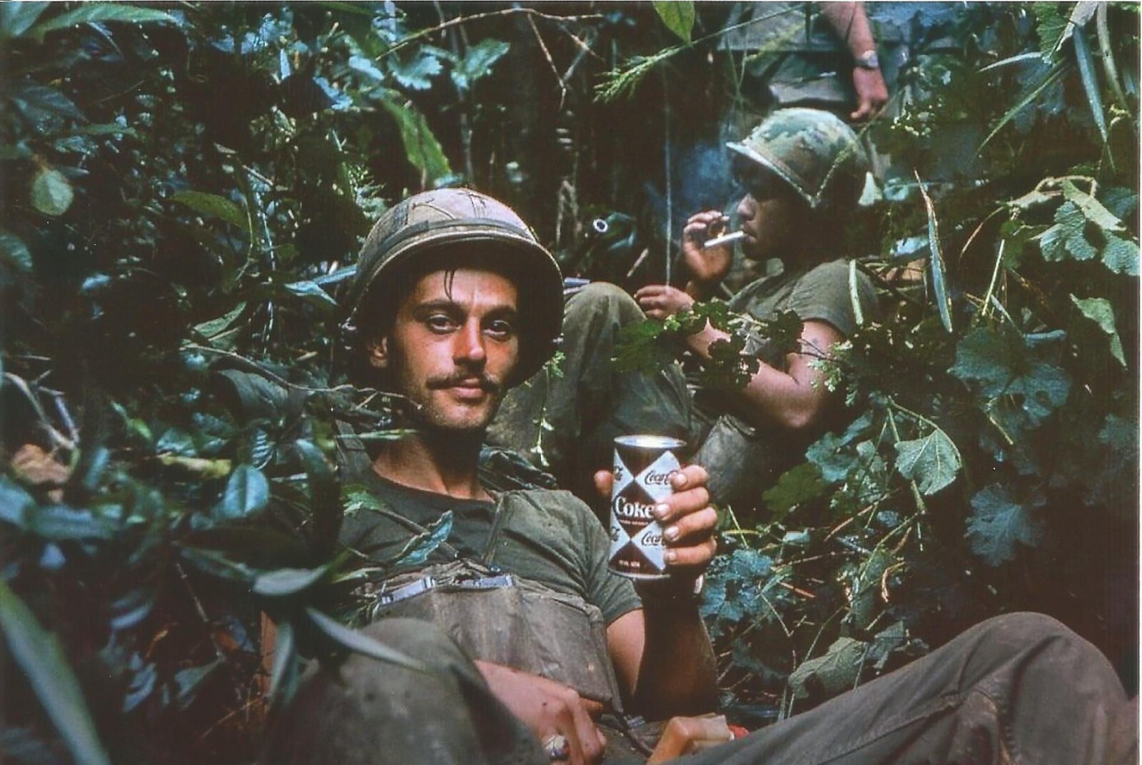 Vietnam  War  Photos --  US Soldiers Relaxing...