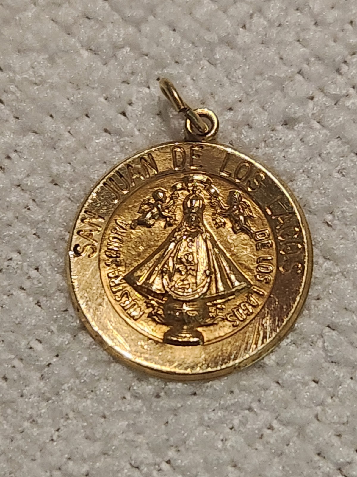 San Juan de los Lagos 4K Gold Religious Christian Medal Pendant