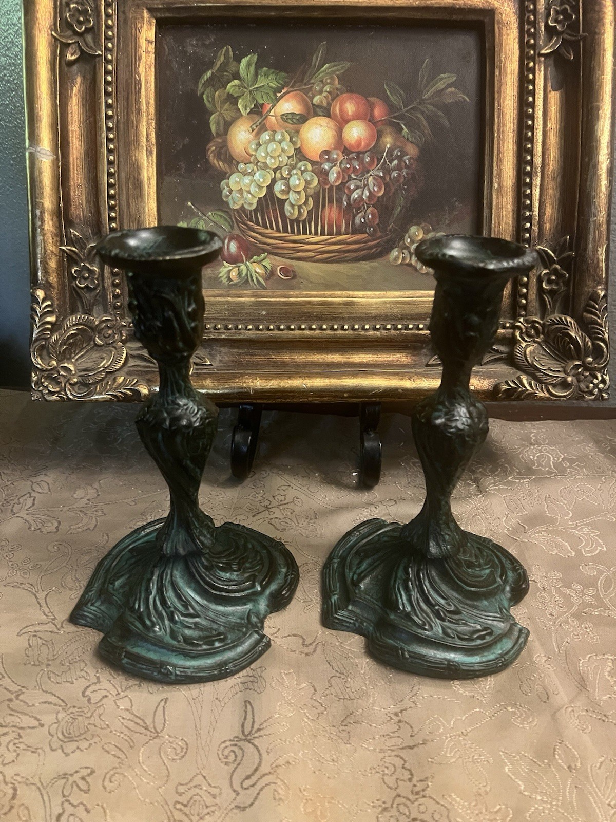 Antique 17th Century BaroqueCandle Holders