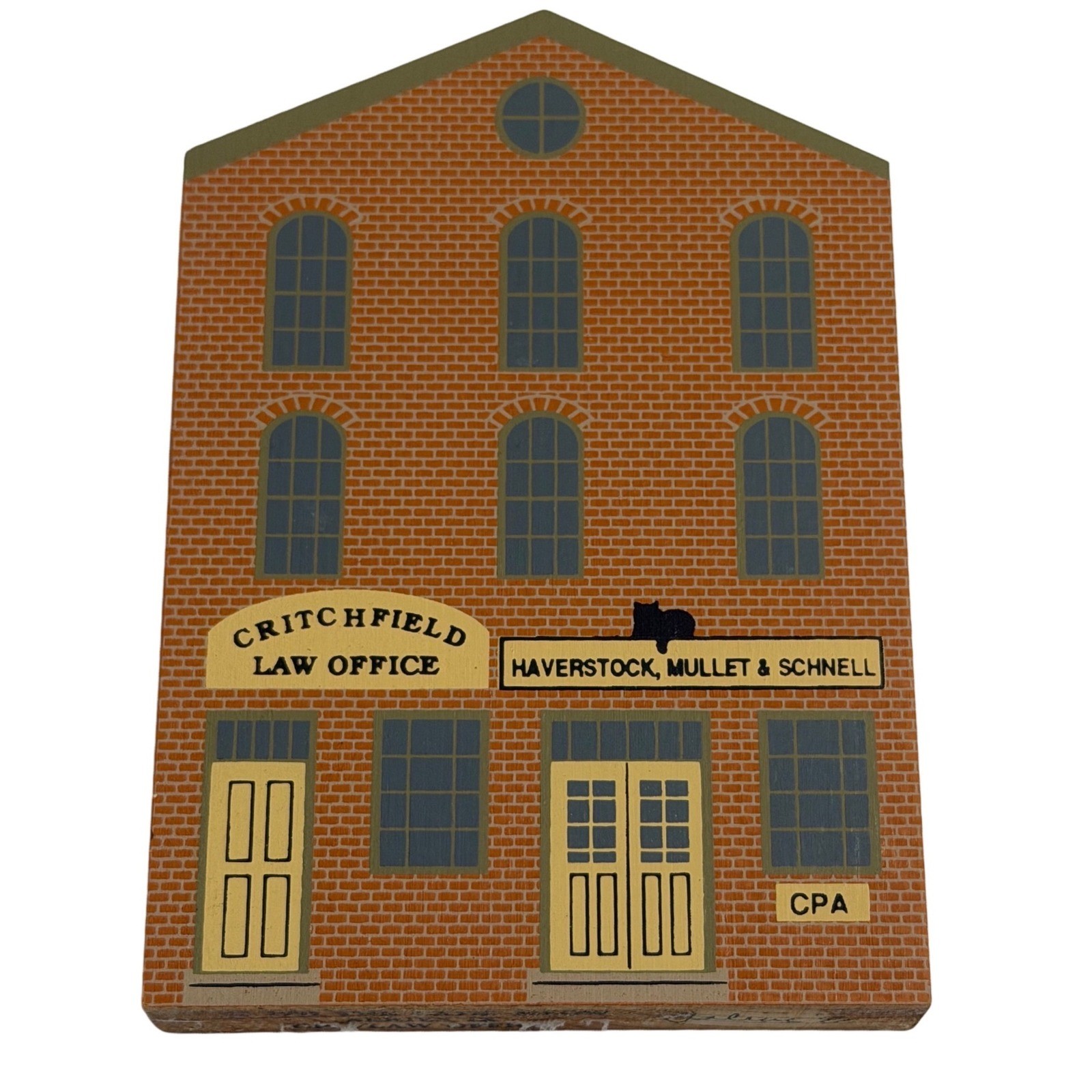 VTG The Cats Meow Village Critchfield Law Office CPA Brick Building Wood 1991