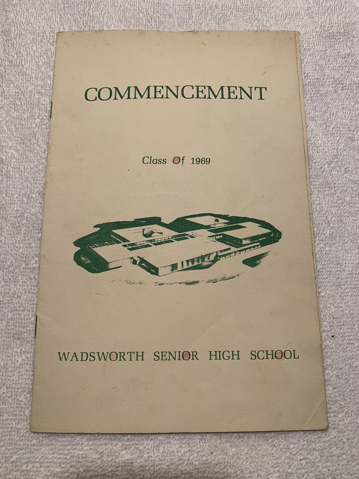 1969 Wadsworth Senior High School Commencement Program Wadsworth Ohio 