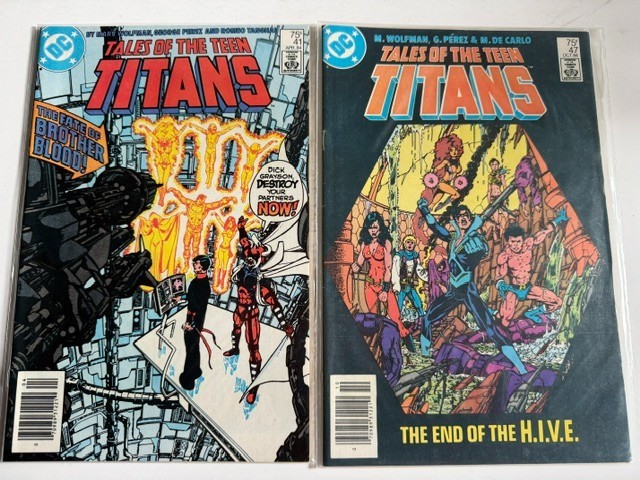 Tales of the Teen Titans #41 #47 1984 Wolfman George Perez DC Comics Tales of the Teen Titans #41 #47 1984 Wolfman George Perez DC Comics