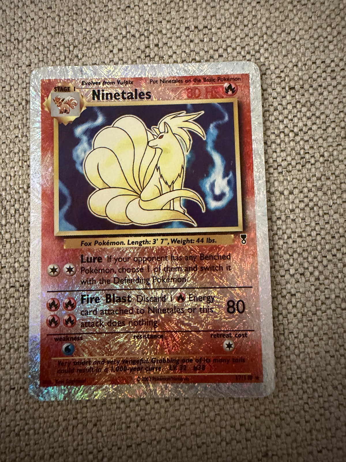 Pokemon TCG Ninetales Legendary Collection Reverse Holo Holo Card 17/110 Pokemon TCG Ninetales Legendary Collection Reverse Holo Holo Card 17/110