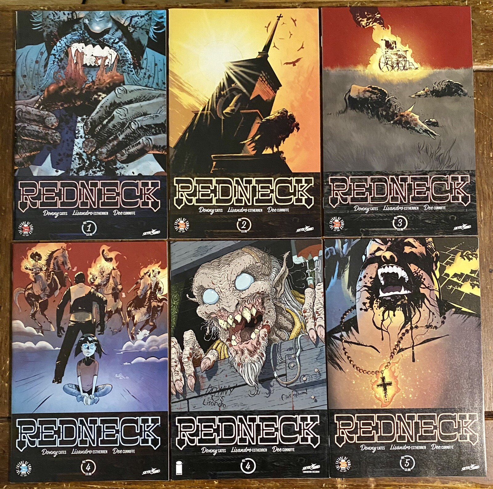 REDNECK Lot | #1-5 | 2017 DONNY CATES HORROR | RARE VARIANT VAMP-TASTIC 🧛🩸