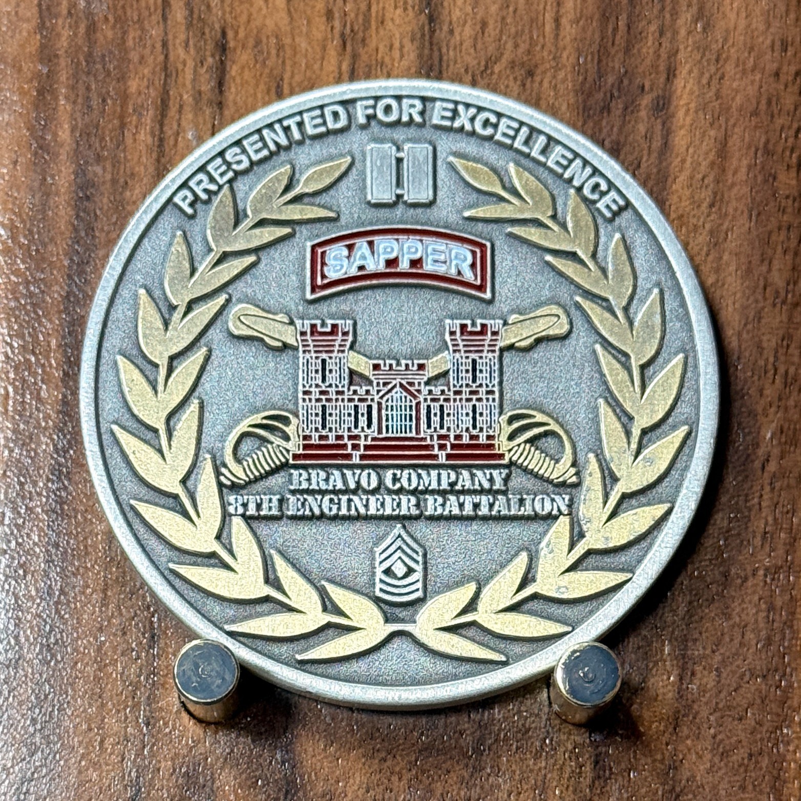 Bravo Company 3rd Engineer Battalion Sapper Challenge Coin  M#31