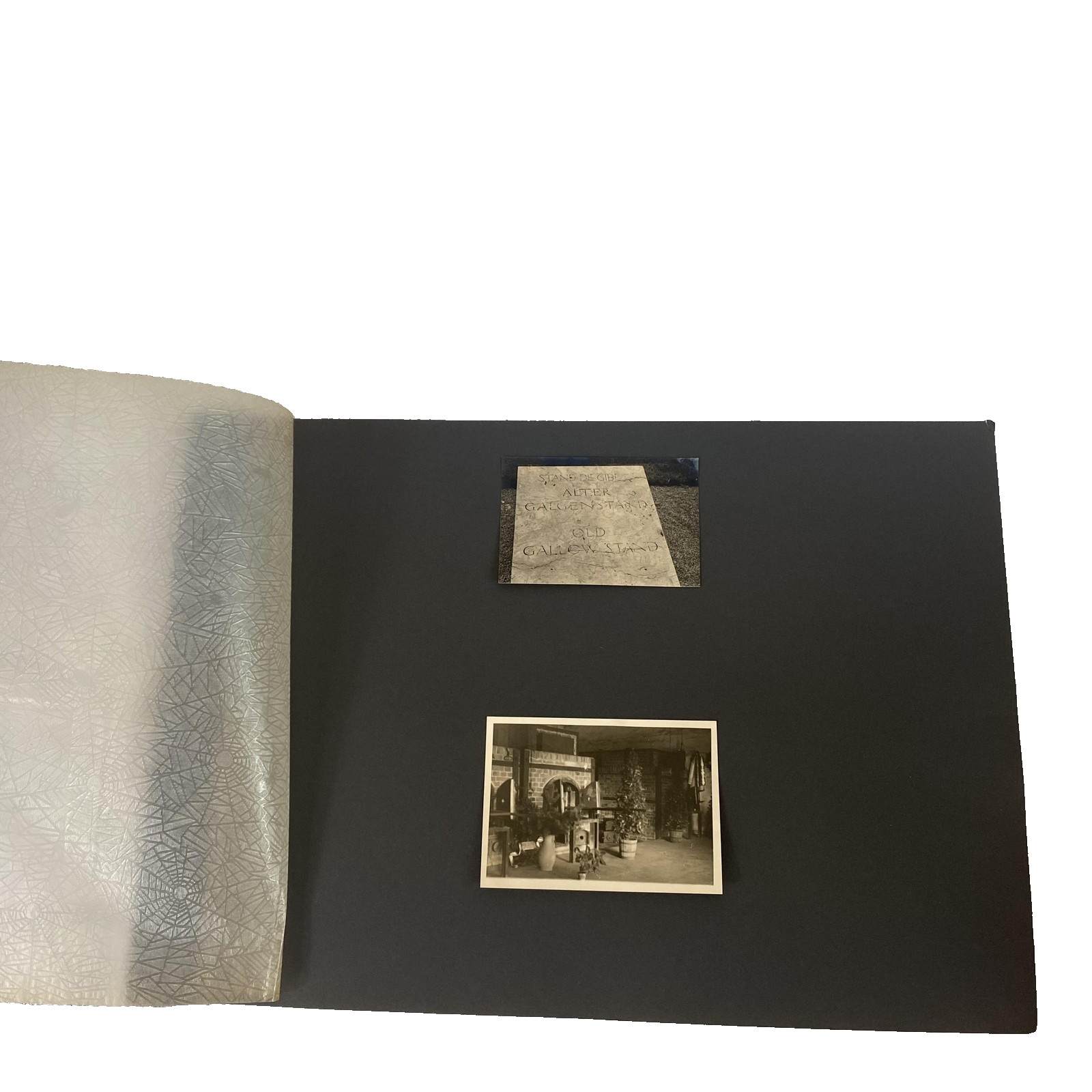 Vintage Dachau Concentration Camp Photo Page Gallow Stand Execution Range