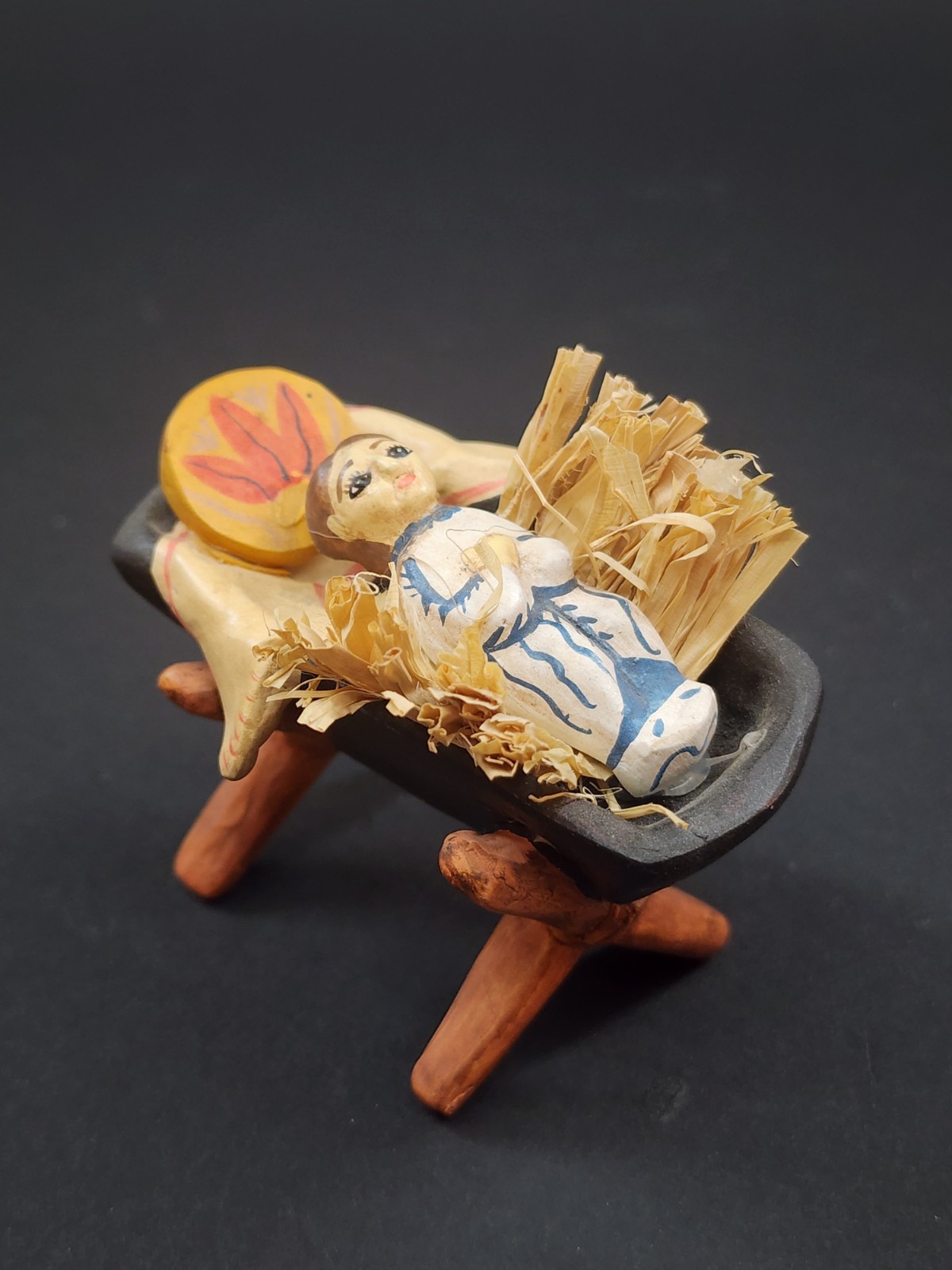 CHARLES M. CARRILLO New Mexico Folk Art ONLY Baby Jesus Figure Midwest