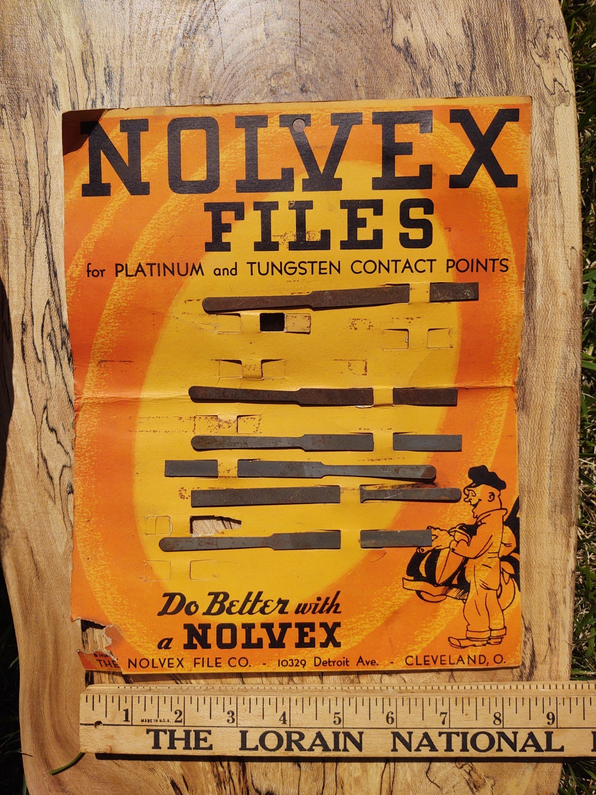 Vintage Nolvex Files Paper Advertising with Files Gas Oil Cleveland Ohio 1930\'s