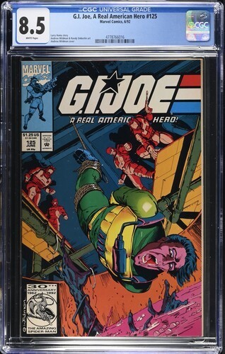 G.I. Joe, A Real American Hero 125 (Marvel, 1992)--CGC 8.5 White Pages