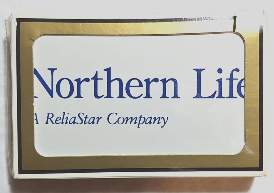 Northern Life ReliaStar Company Gemaco Bridge Playing Cards Deck Sealed Vintage 