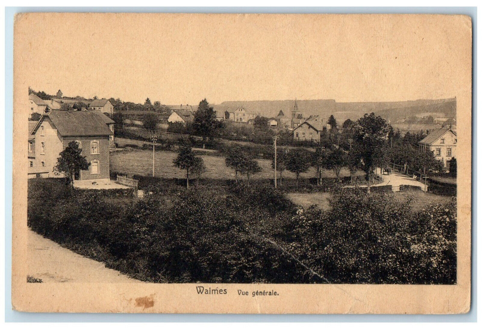 c1910 General View Waimes Wallonia Liege Belgium Antique Unposted Postcard