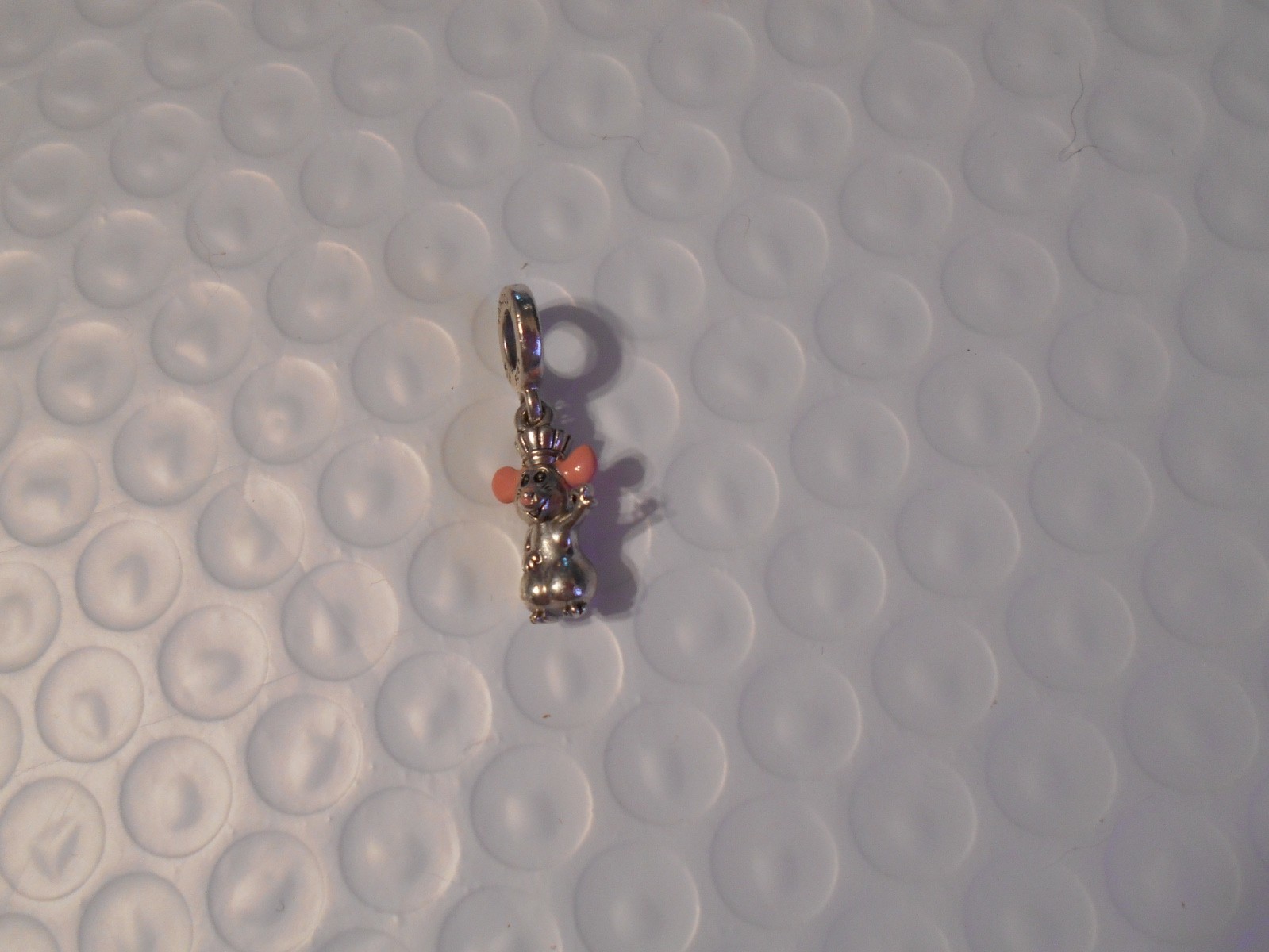 Pandora X Disney Remy RATATOUILLE ALE .925 Sterling Silver Dangle Slide Charm
