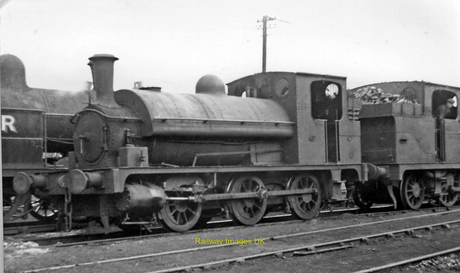 Railway Photo - Ex-Great Central J62 0-6-0 Dock Tank at Wrexham Locomotive c1947