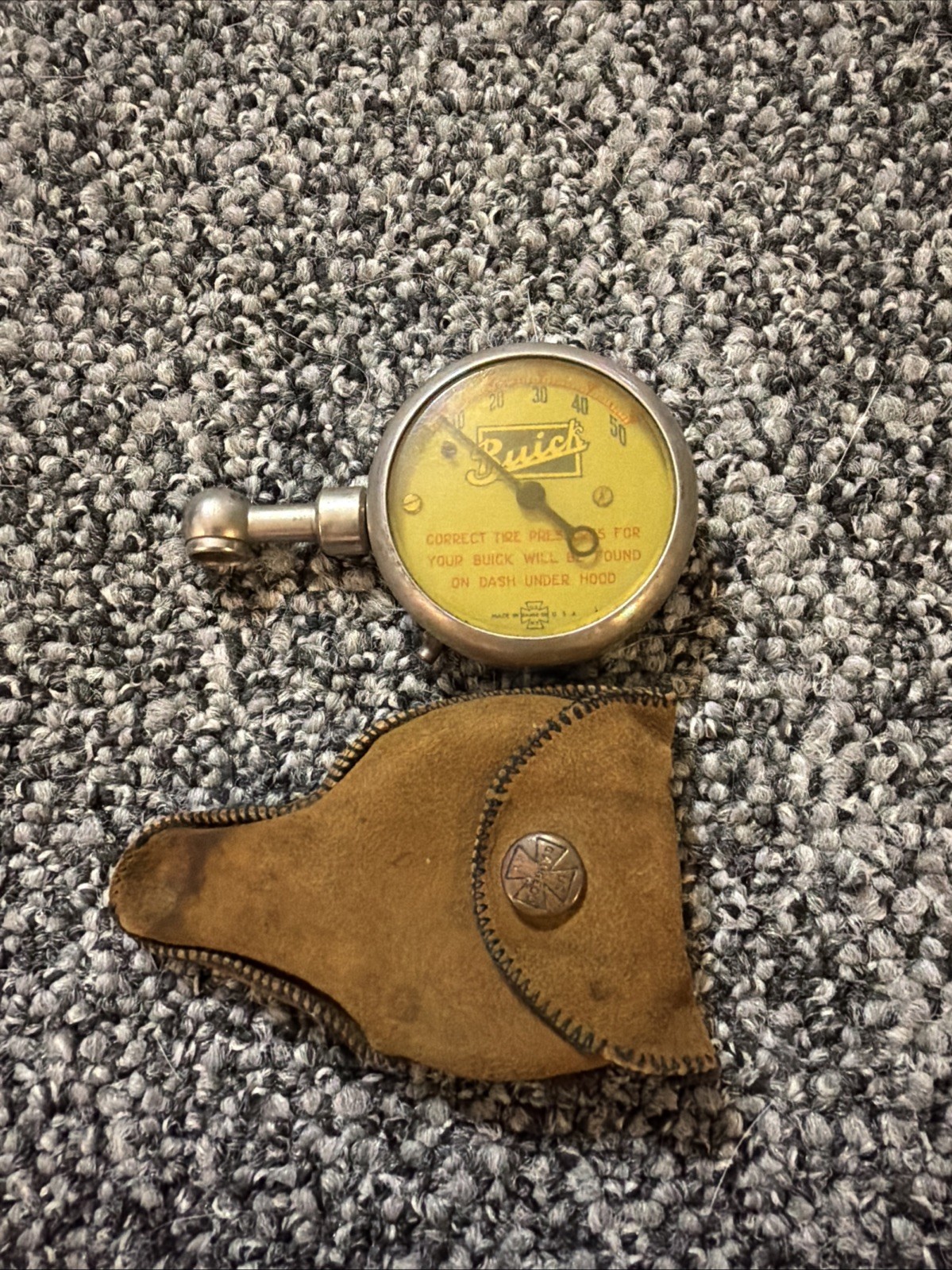 Automobile Car Truck Vintage BUICK Dealer US Gauge Co NY Tire Pressure Used