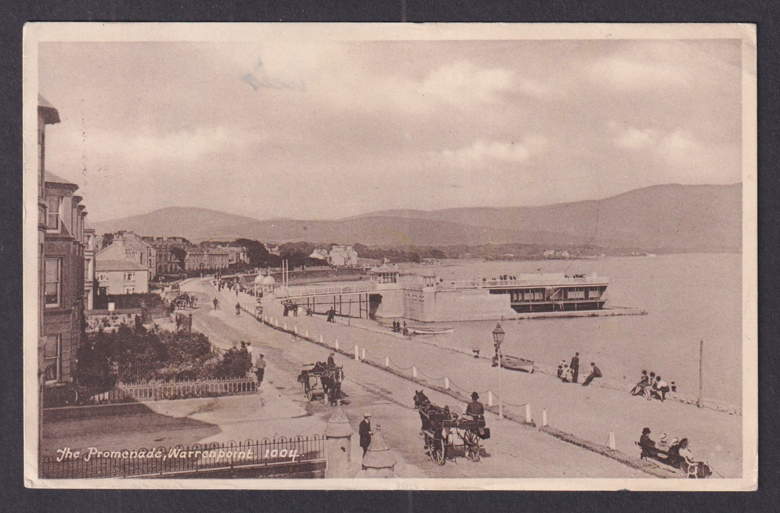 Vintage Postcard Northen Ireland Warrenpoint Promenade