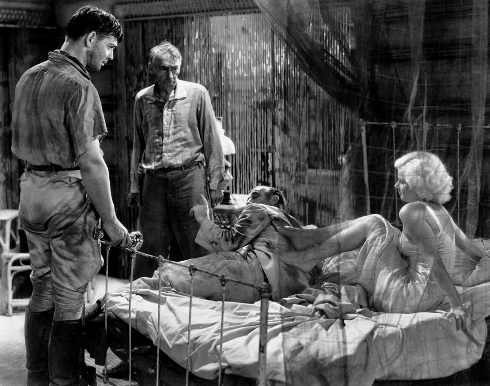 1932 JEAN HARLOW Clark Gable TULLY MARSHALL in Red Dust Photo (184-R )