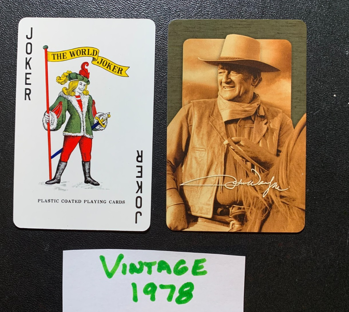 JOKER  Swap Playing Card   JOHN WAYNE   Vintage 1978