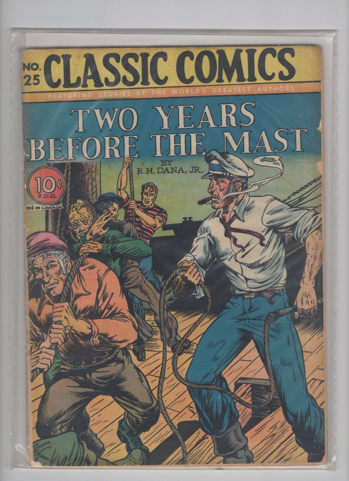 Classic Comics #25.  Two Years Before the Mast by R H Dana Jr. Original