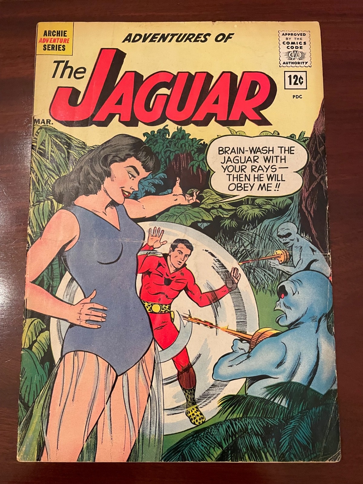 ADVENTURES OF THE JAGUAR #5 (1962) - SILVER AGE COMIC - Est 4.0 (VG)