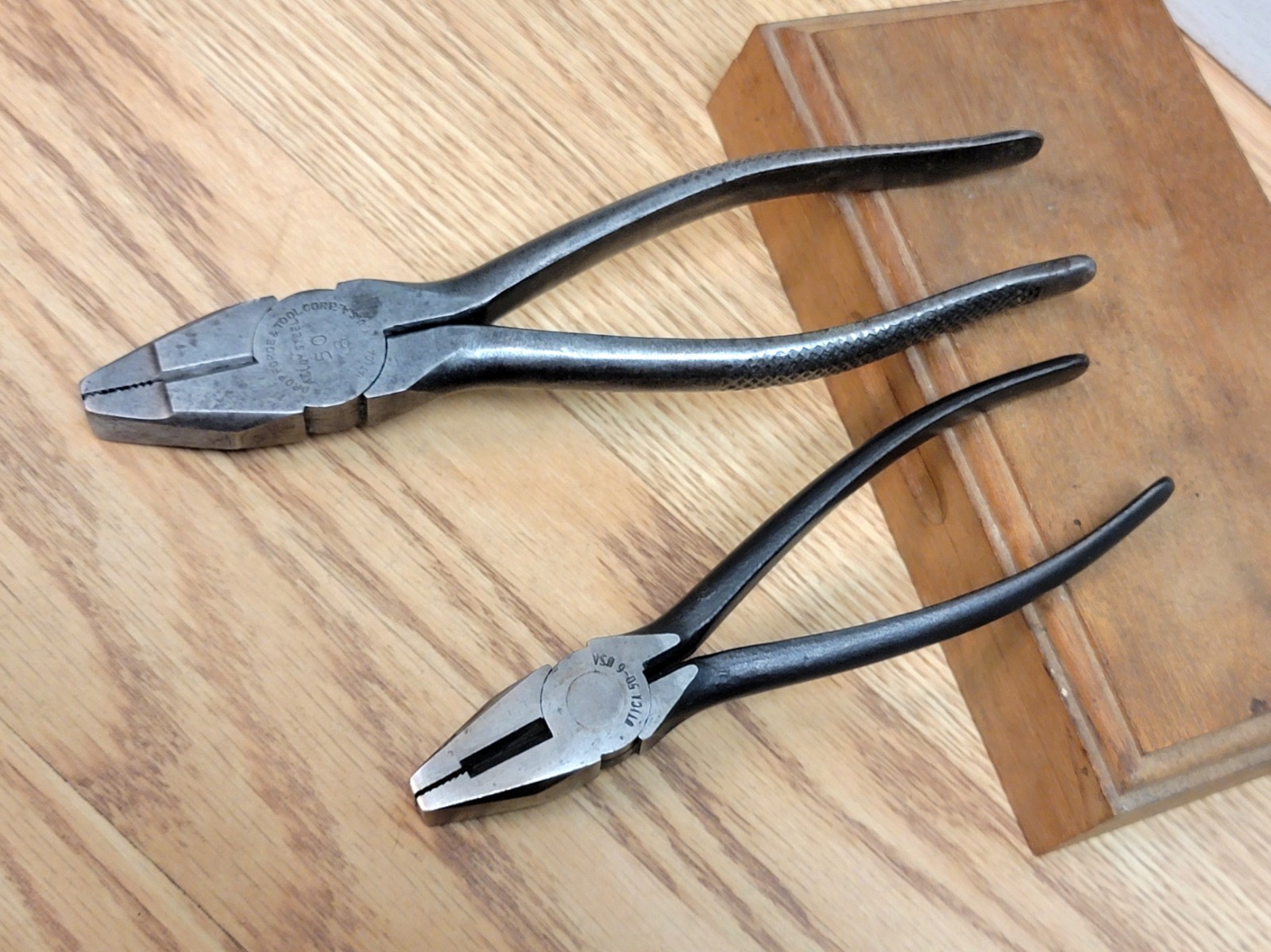Vintage UTICA Tools No. 50 Lineman Electrician\'s Side Cutting Pliers 8\