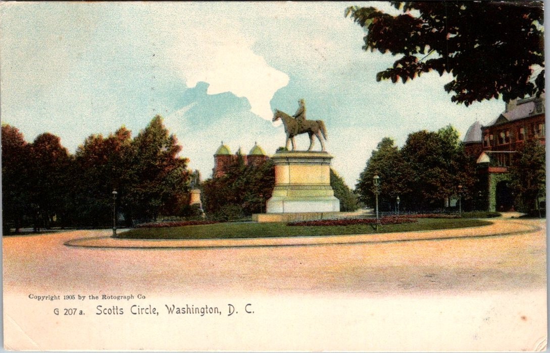 1906 Washington D.C. Postmark, Scotts Circle, 2015