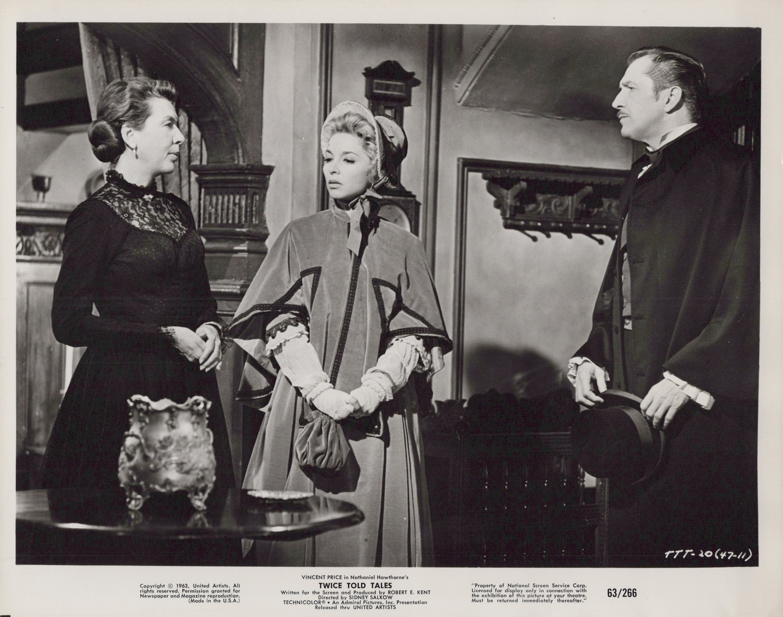 Movie 1963 Twice Told Tales Price Garland Hiller Scene Press Original Photo