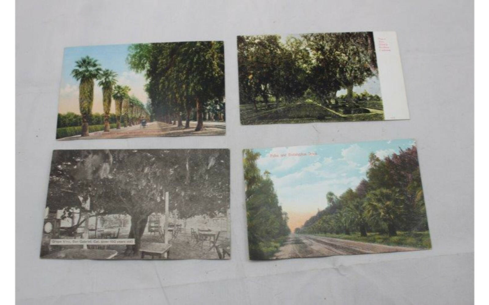 4 California Postcards CA Early 1900\'s City Vintage Post Card 