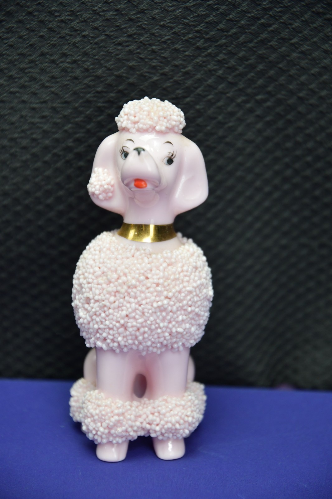 Vintage 1950's MCM Lefton Pink Ceramic Poodle Spaghetti Japan