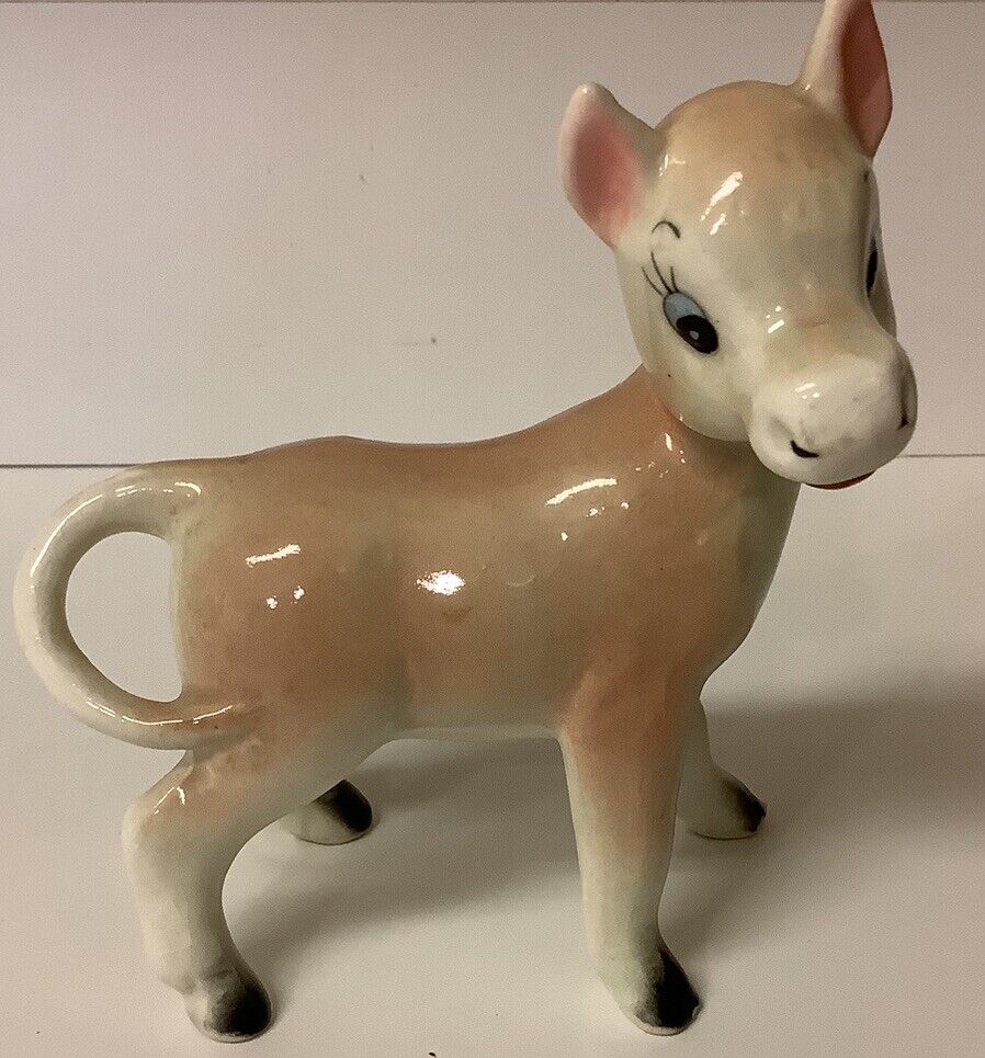 Vintage Ceramic Donkey Japan Anthropomorphic Kitsch 1950s MCM 5”x3” Adorable