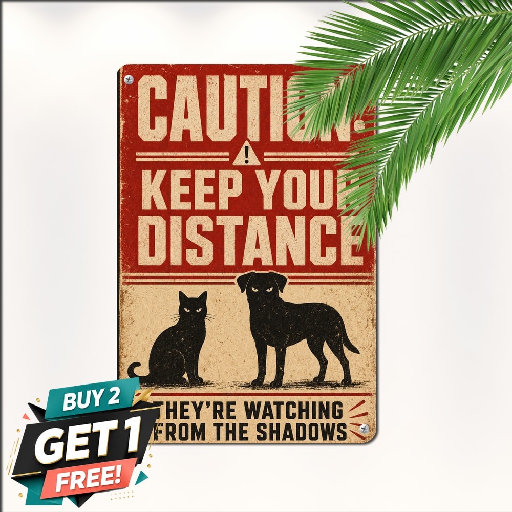 Beware Dog Security Caution Guard Notice Sign Metal Tin Plaque 8x12