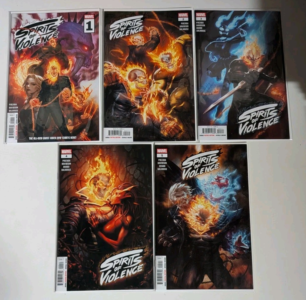 🔑SPIRITS OF VIOLENCE (2025) #1 2 3 4 5 VF+ COMPLETE SERIES SET MARVEL COMICS