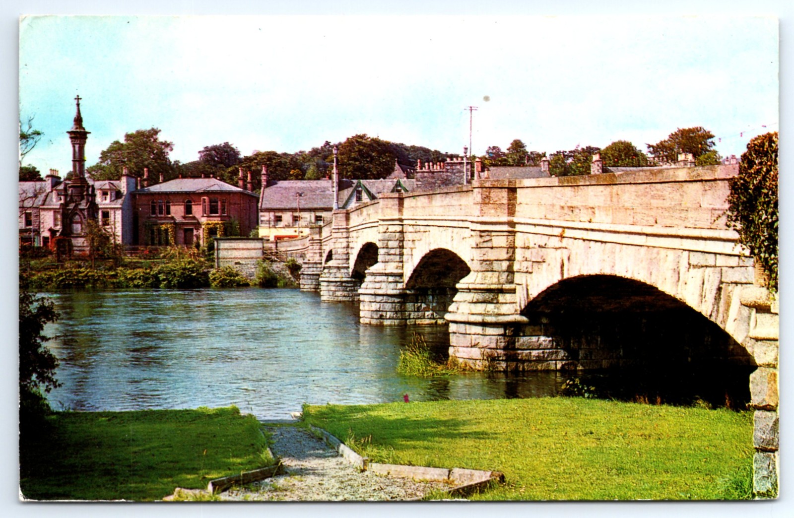 1976 Cree Bridge Newton Stewart Scotland Postcard Dumfries Postmark PT34591