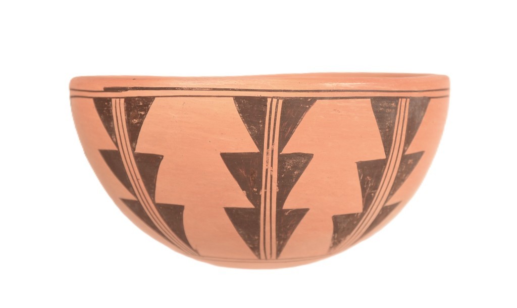 Hopi Pueblo Bowl Pottery By Laura Tomosie Mid/Late 20th Century