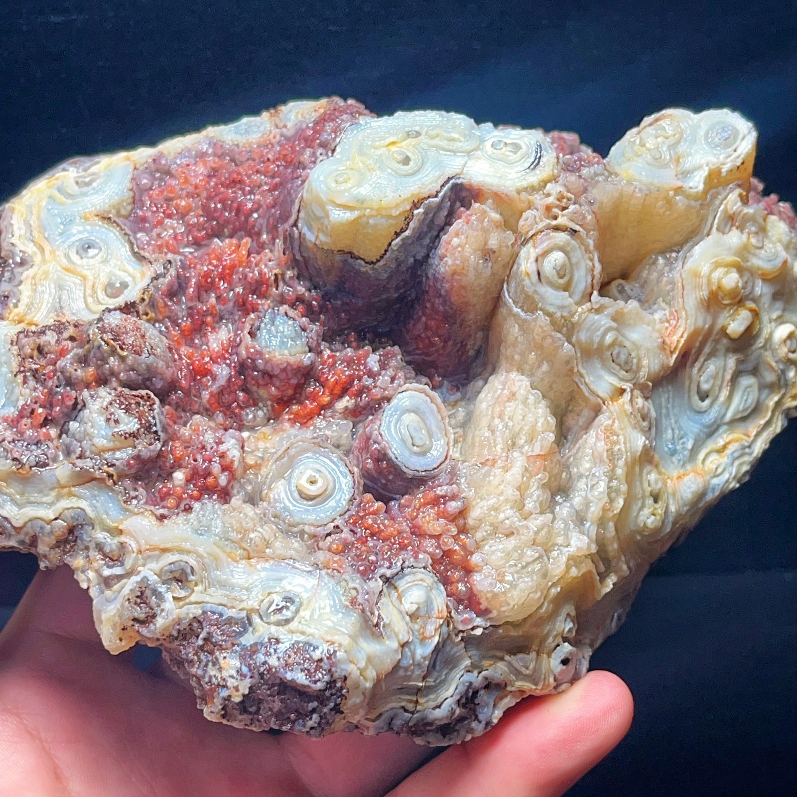 Rare 1190G Natural Beautiful Gobi Agate Eye Agate Stone Madagascar L8510