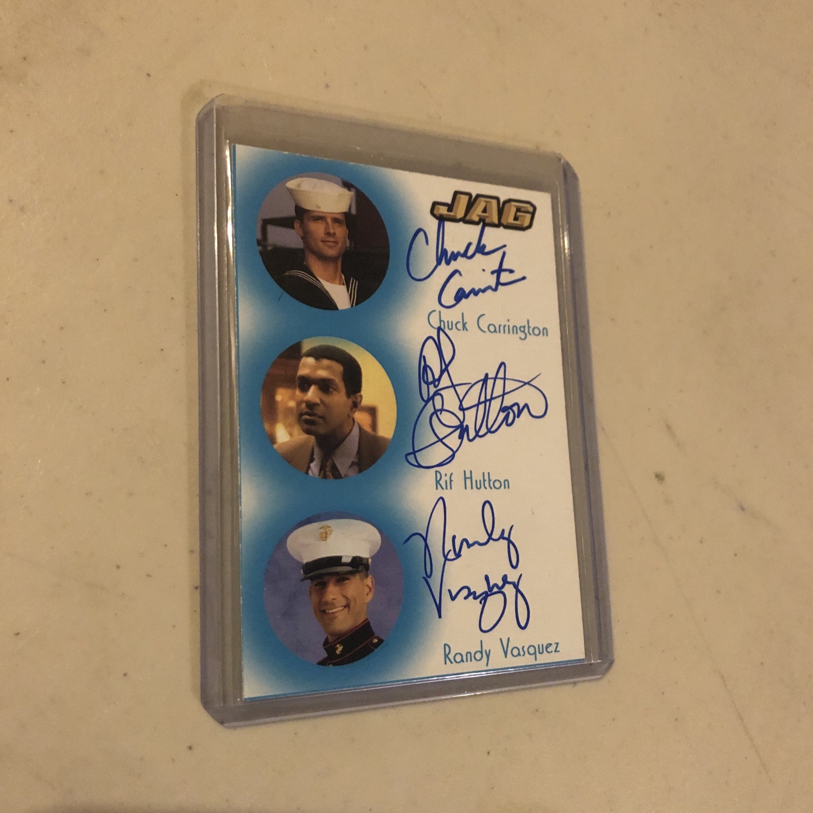 2006 TK Legacy JAG Ensemble Auto Card JC4 Chuck Carrington Rif Hutton VASQUEZ 2006 TK Legacy JAG Ensemble Auto Card JC4 Chuck Carrington Rif Hutton VASQUEZ