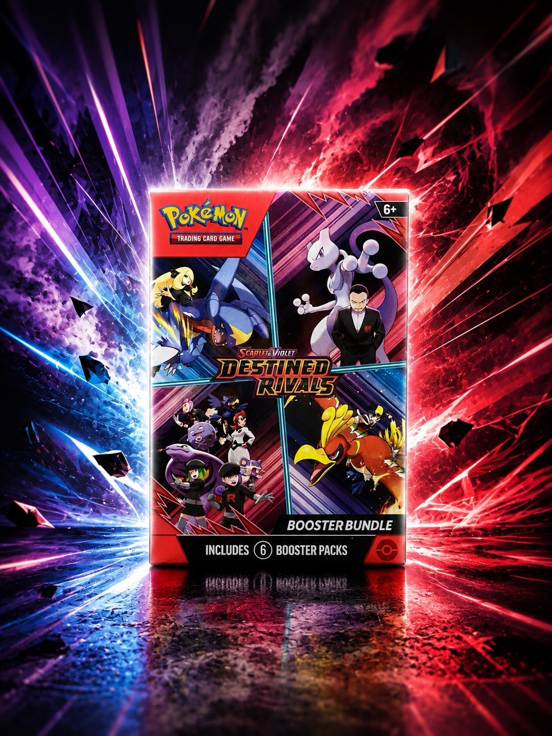 Pokemon Scarlet & Violet Destined Rivals Booster Bundle Factory Sealed 6 Packs