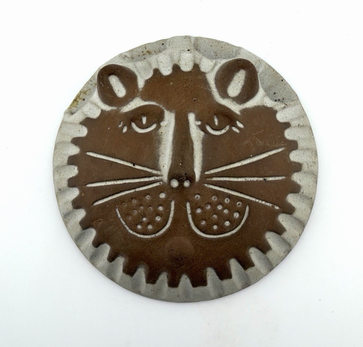 Rare Vintage 1960s David Stewart Lion\'s Valley Stoneware #28, 4-Pocket Wall Vase
