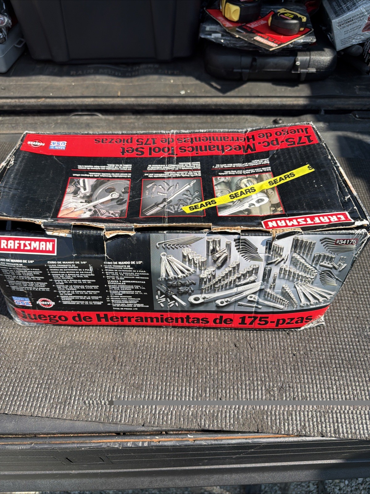 Sears Craftsman USA Nos Huge 175pc Mechanics Tool Set Ratchet Socket 34175
