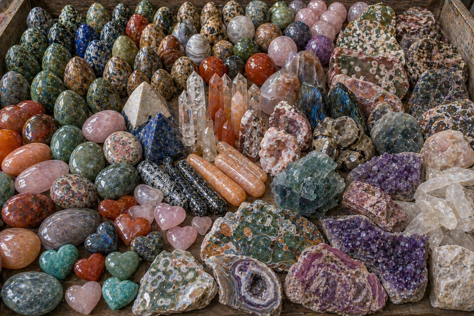 100LB (45 kg)  Super Mixed Compact Size Crystal Bulk Lot