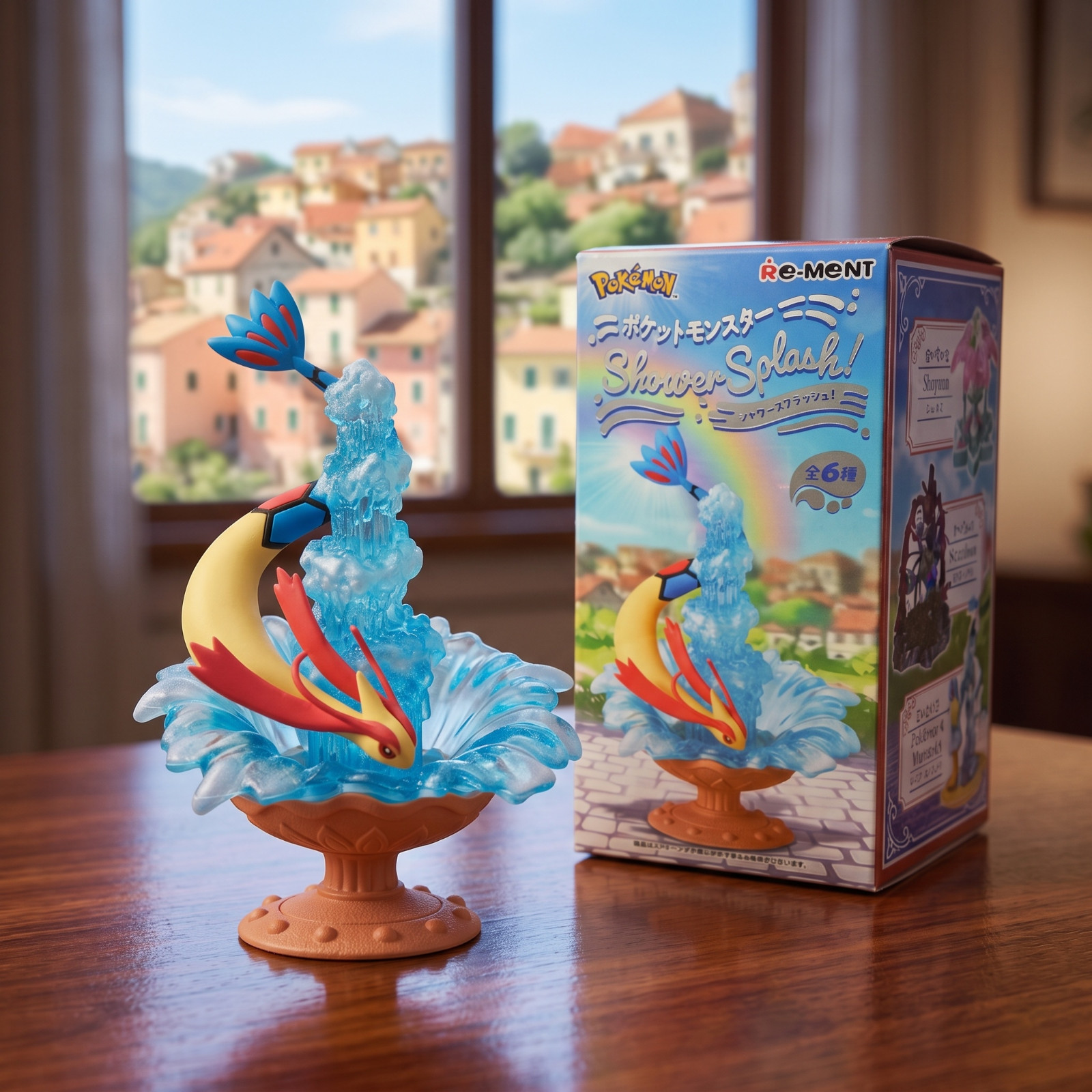 (USA SHIPPING) Pokemon Re-ment Shower Splash Milotic Figure Toy Collectible