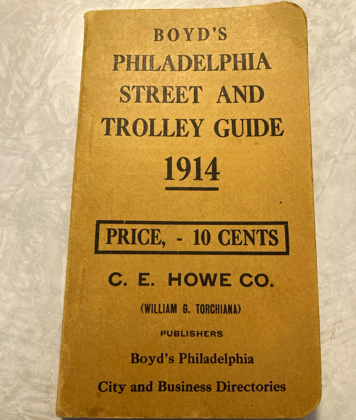 Vintage Boyd’s Philadelphia Street and Trolley Guide 1914 - C. E. Howe Co.