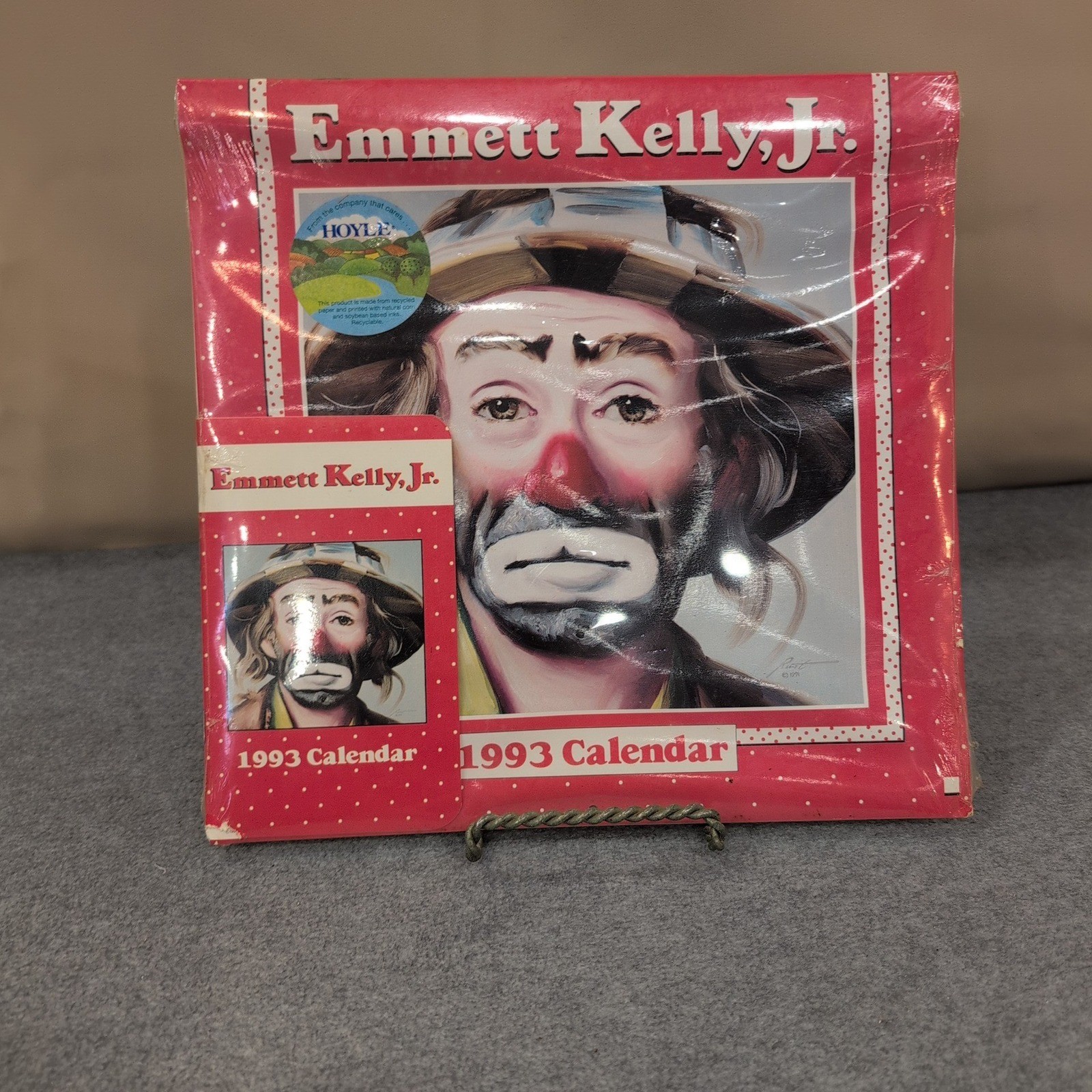 Vintage Emmett Kelly Jr 1993 Wall Calendar and Pocket Planner Set Hoyle