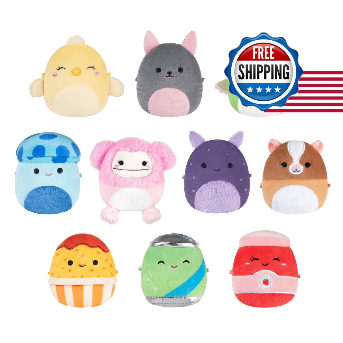 Squishmallows Original Micromallows Plush 10-Pack