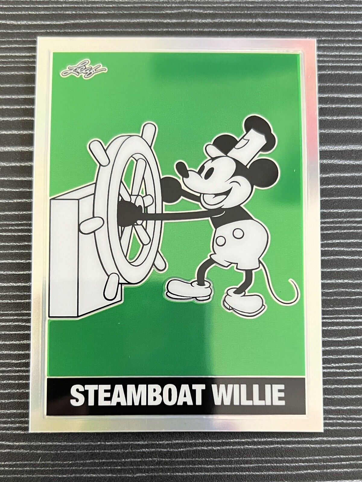 2023 Leaf Metal Pro Set Steamboat Willie Mickey Mouse Green /35 Collectible