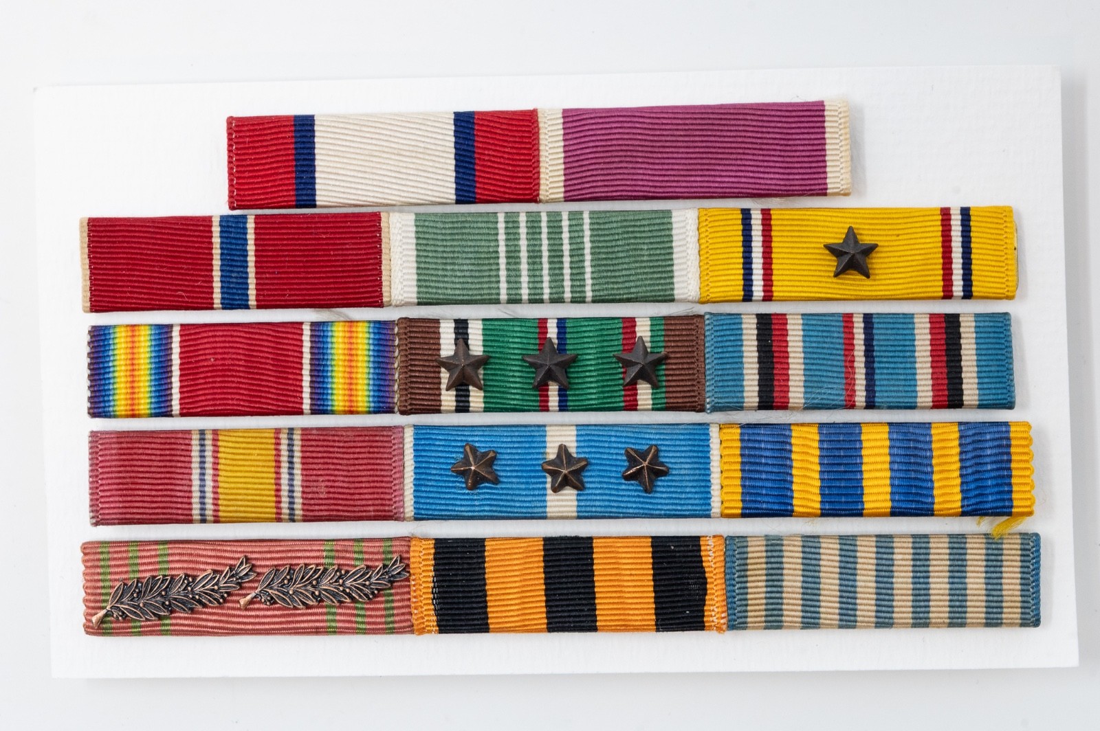 WWII Korean War Ribbon Bar General Colonel Original Soviet Order of Glory Rare