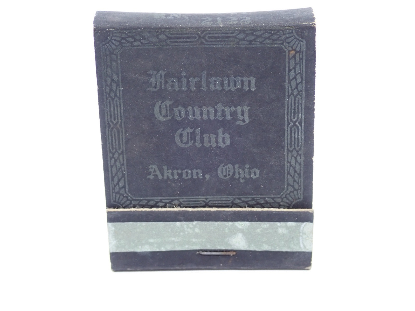 Vintage Matchbook Fairlawn Country Club Akron Ohio unstruck