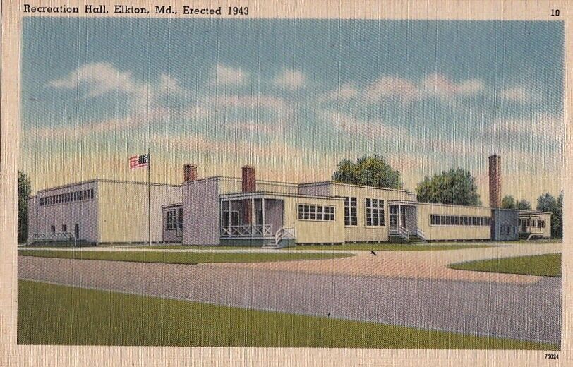 Postcard Recreation Hall Elkton MD 
